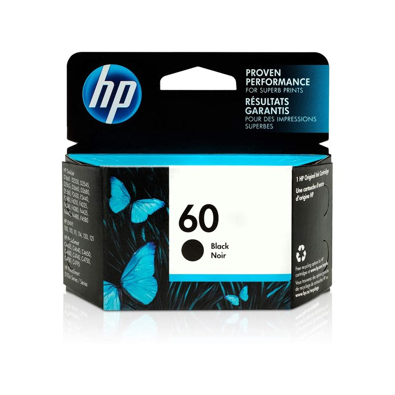 HP - Cartucho de Tinta HP 60 200 páginas Negro HP