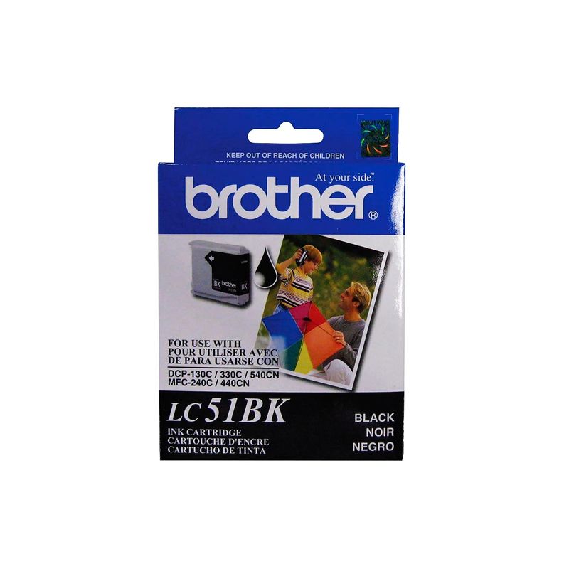 BROTHER - Cartucho de Tinta Brother LC51BK 500 páginas Negro BROTHER