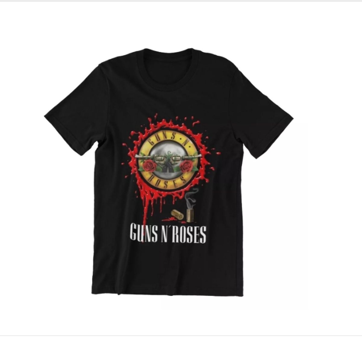 GENERICO - Polera Unisex Guns N Roses Rock Rosas
