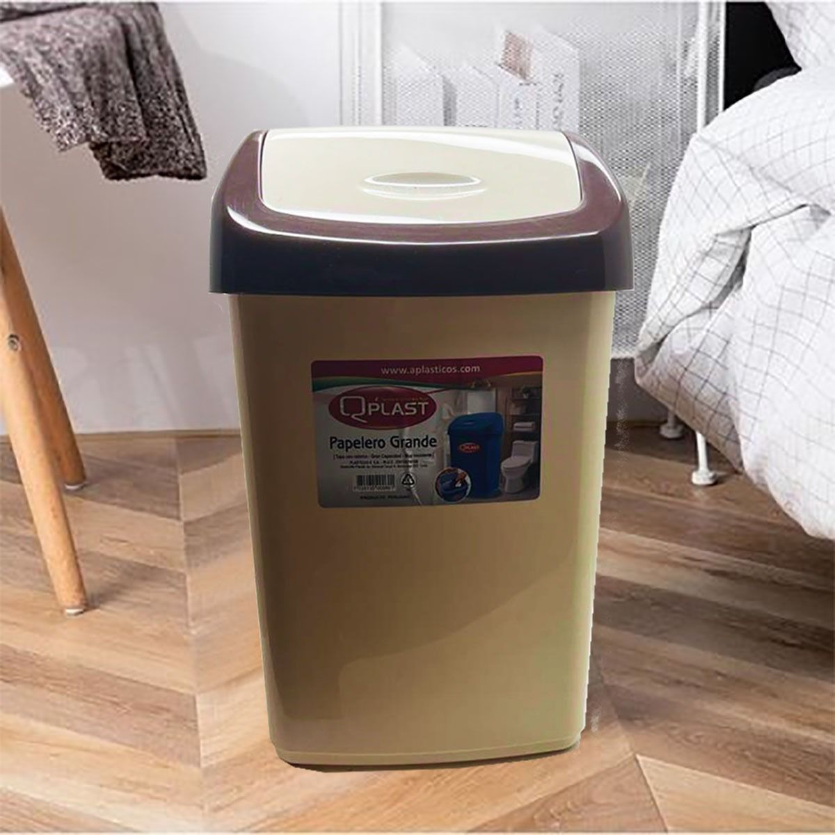 GENERICO - PAPELERO TAPA VAIVEN 20LTS