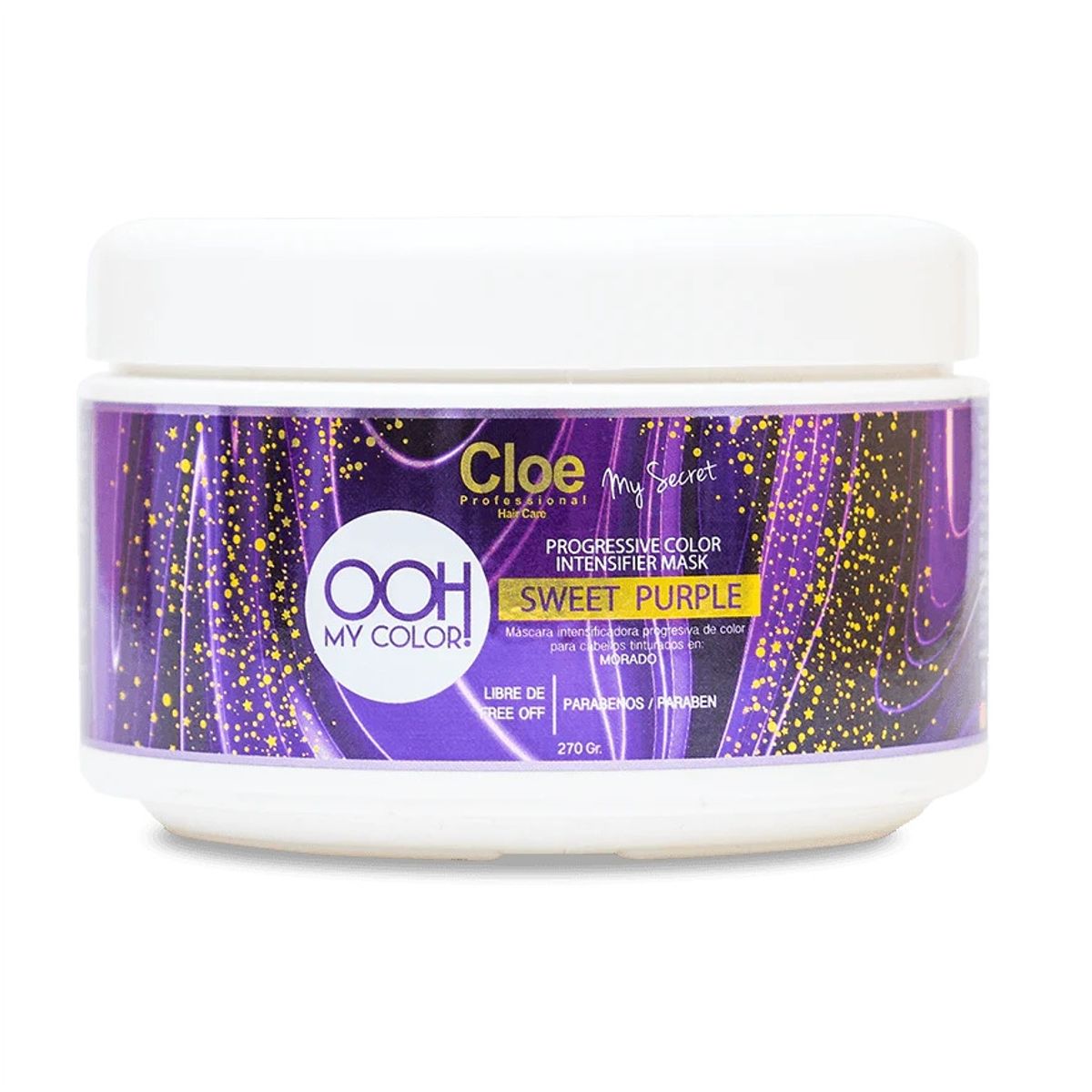 CLOE - Mascara Ooh My Color Purple 270g Cloe Profesional.