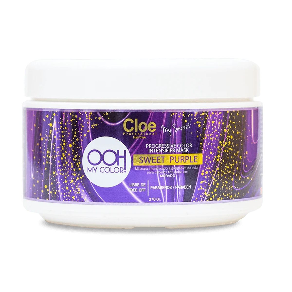 CLOE - Mascara Ooh My Color Purple 270g Cloe Profesional.