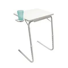 GENERICO - Mesa plegable y ajustable con posavasos