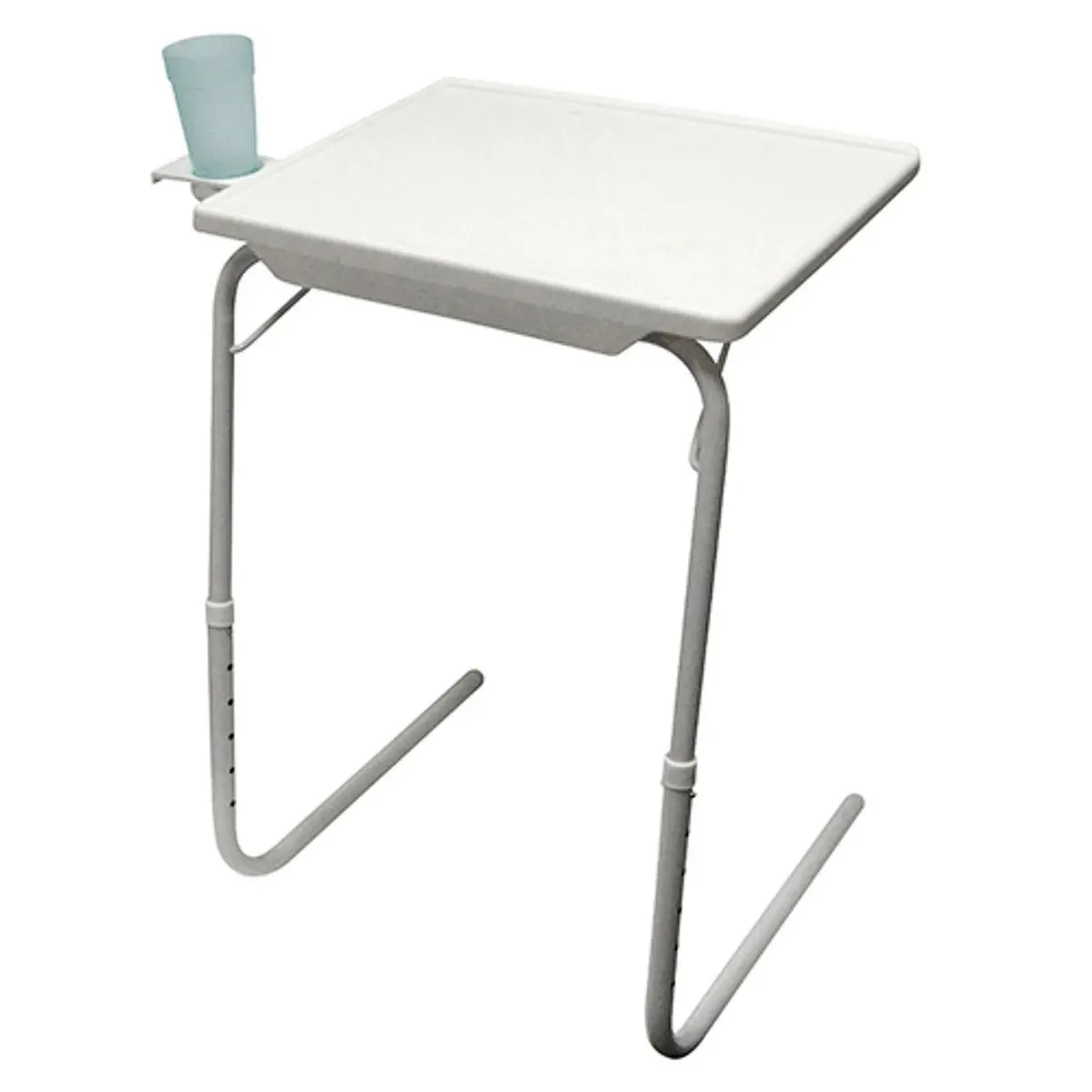 SOHOGAR - Mesa plegable y ajustable con posavasos