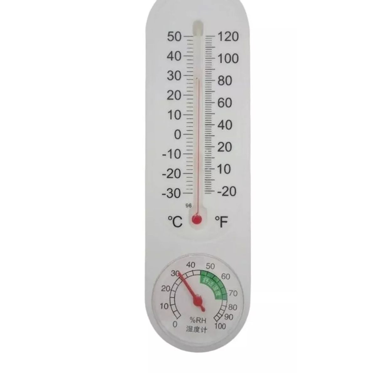 GENERICO - Higrometro Termometro Analogico Control Temperatura Plastico