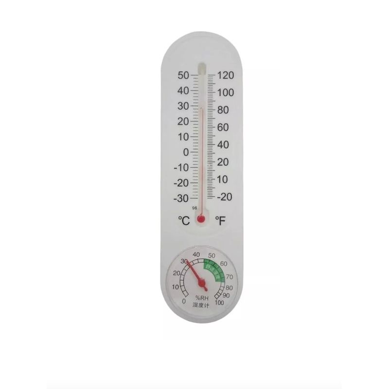 GENERICO - Higrometro Termometro Analogico Control Temperatura Plastico