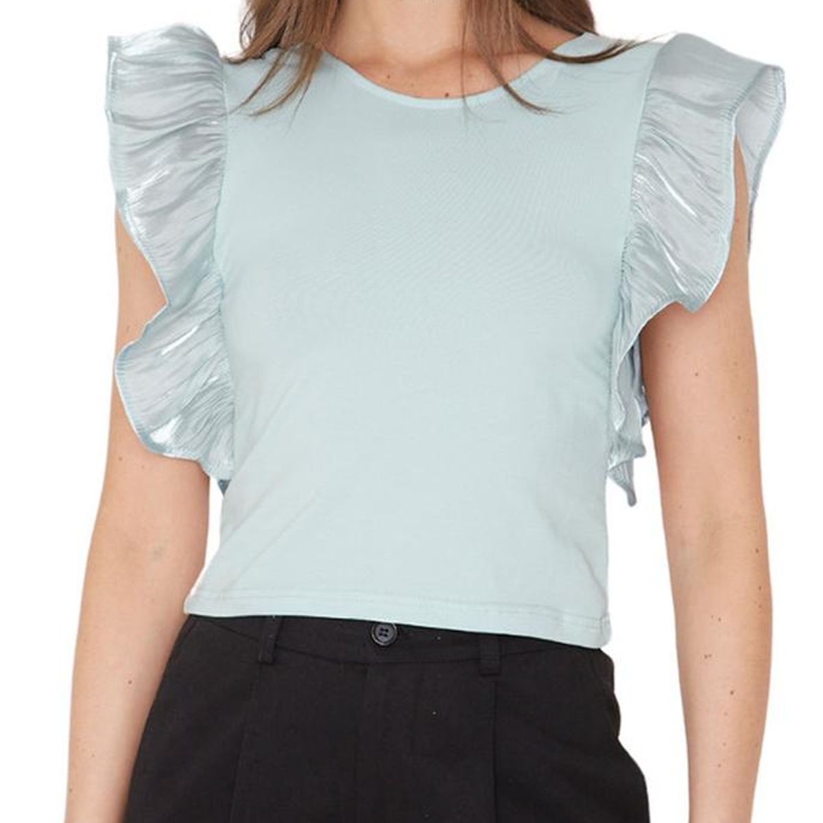 JACINTA TIENDA - Polera Olimpia verano bright II celeste Jacinta Tienda