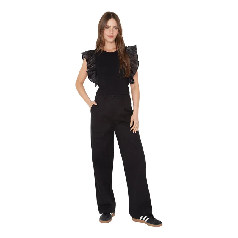 JACINTA TIENDA - Polera Olimpia verano bright II negra Jacinta Tienda