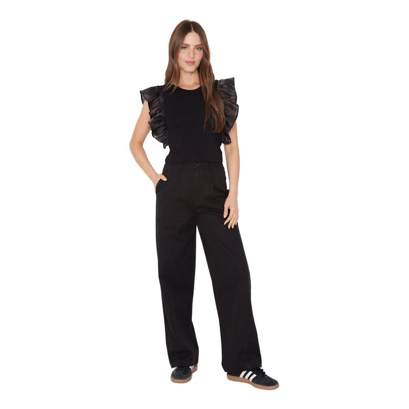 JACINTA TIENDA - Polera Olimpia verano bright II negra Jacinta Tienda