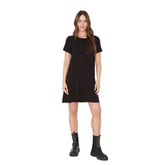 JACINTA TIENDA - Vestido Bianca manga corta II negro