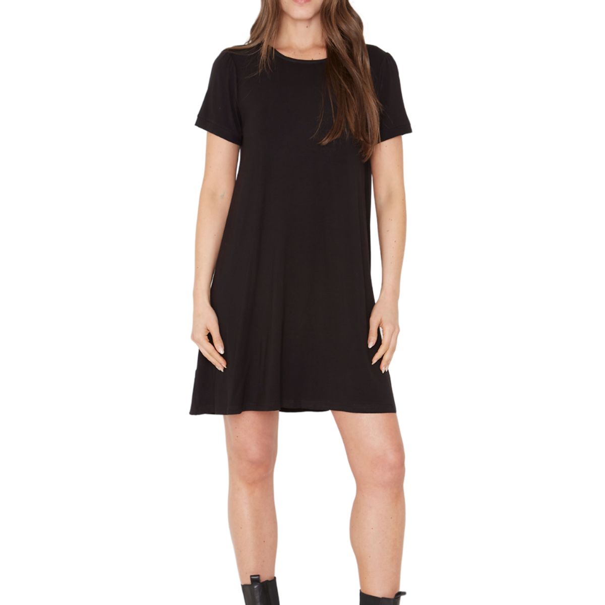 JACINTA TIENDA - Vestido Bianca manga corta II negro Jacinta Tienda