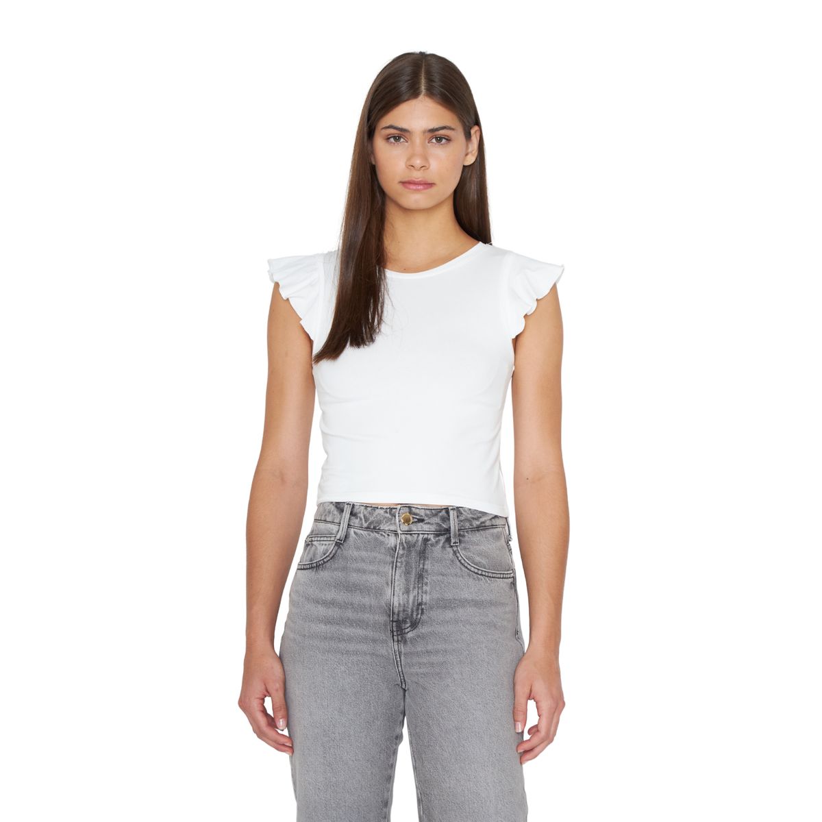 JACINTA TIENDA - Polera Gracia alitas III blanca Jacinta Tienda