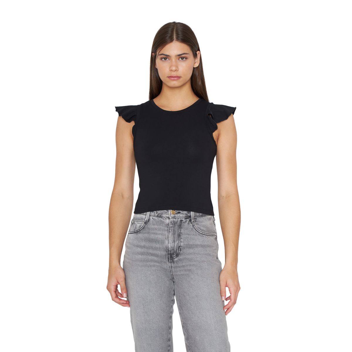 JACINTA TIENDA - Polera Gracia alitas III negra Jacinta Tienda
