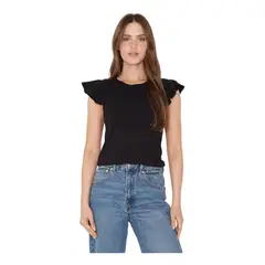 JACINTA TIENDA - Polera Gracia alitas III negra