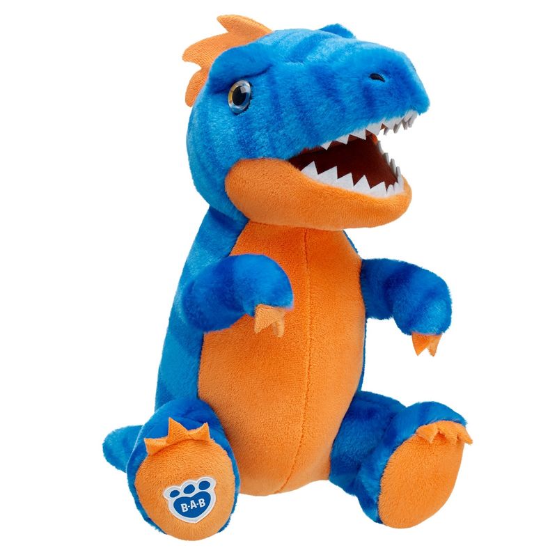 BUILD A BEAR - Peluche T-Rex Azul/Naranjo Build-A-Bear