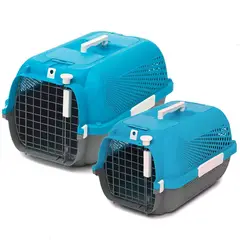 CATIT - Jaula de Transporte Turquesa Tamaño M