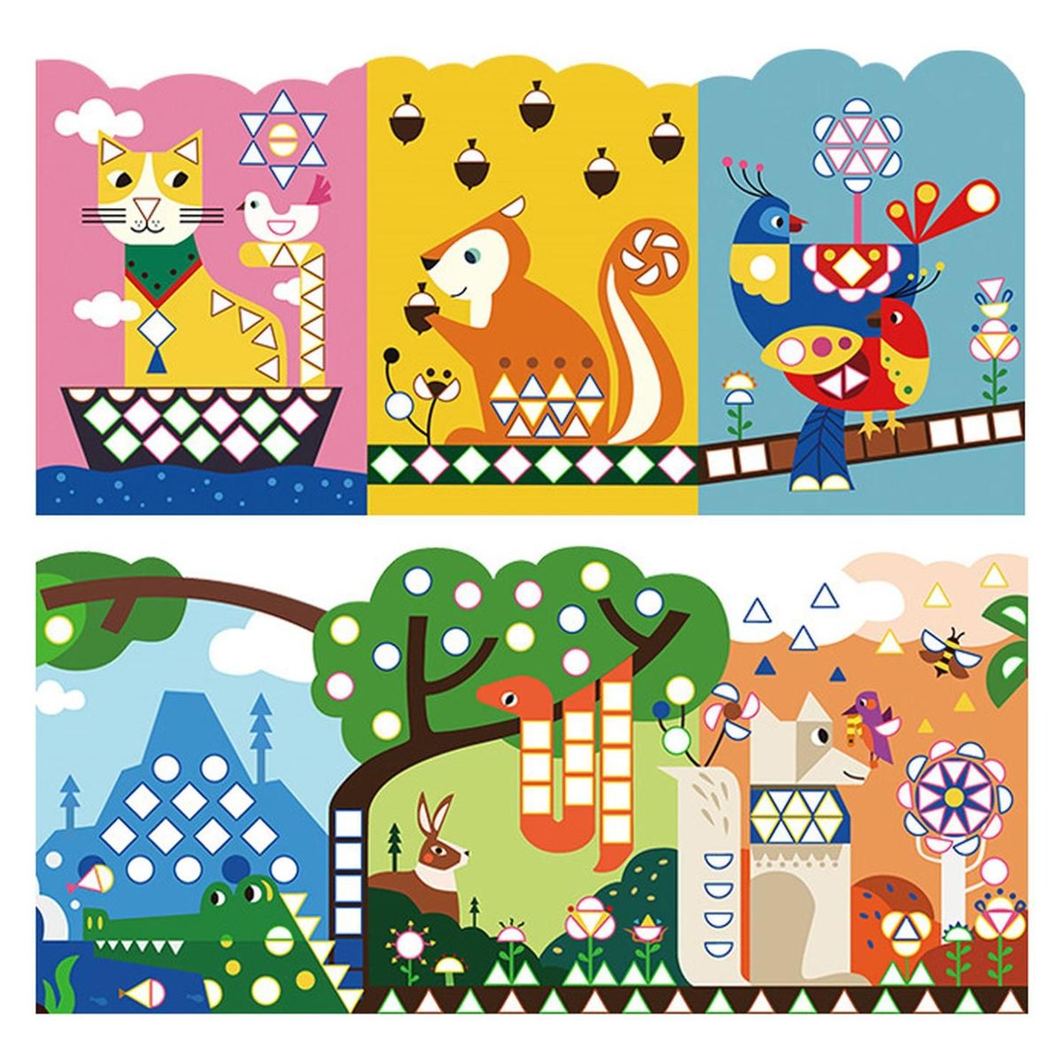 MIDEER - Stickers Geometricos Animales MiDeer