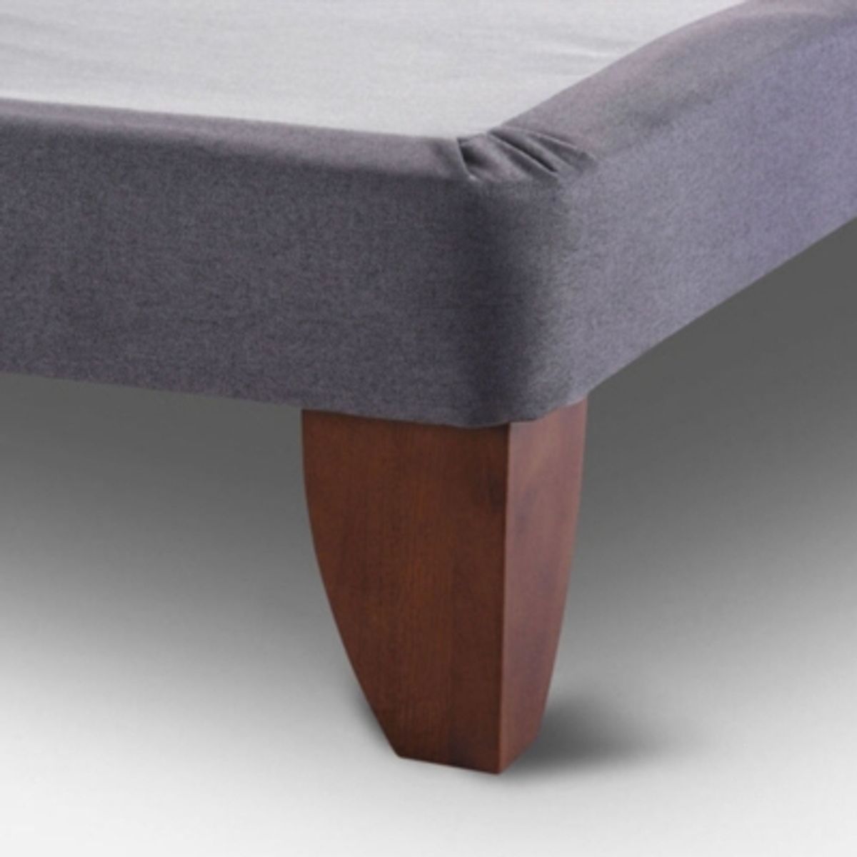GENERICO - Base Europea para cama 1.5 plazas 105x190cm LINO GRIS CLARO