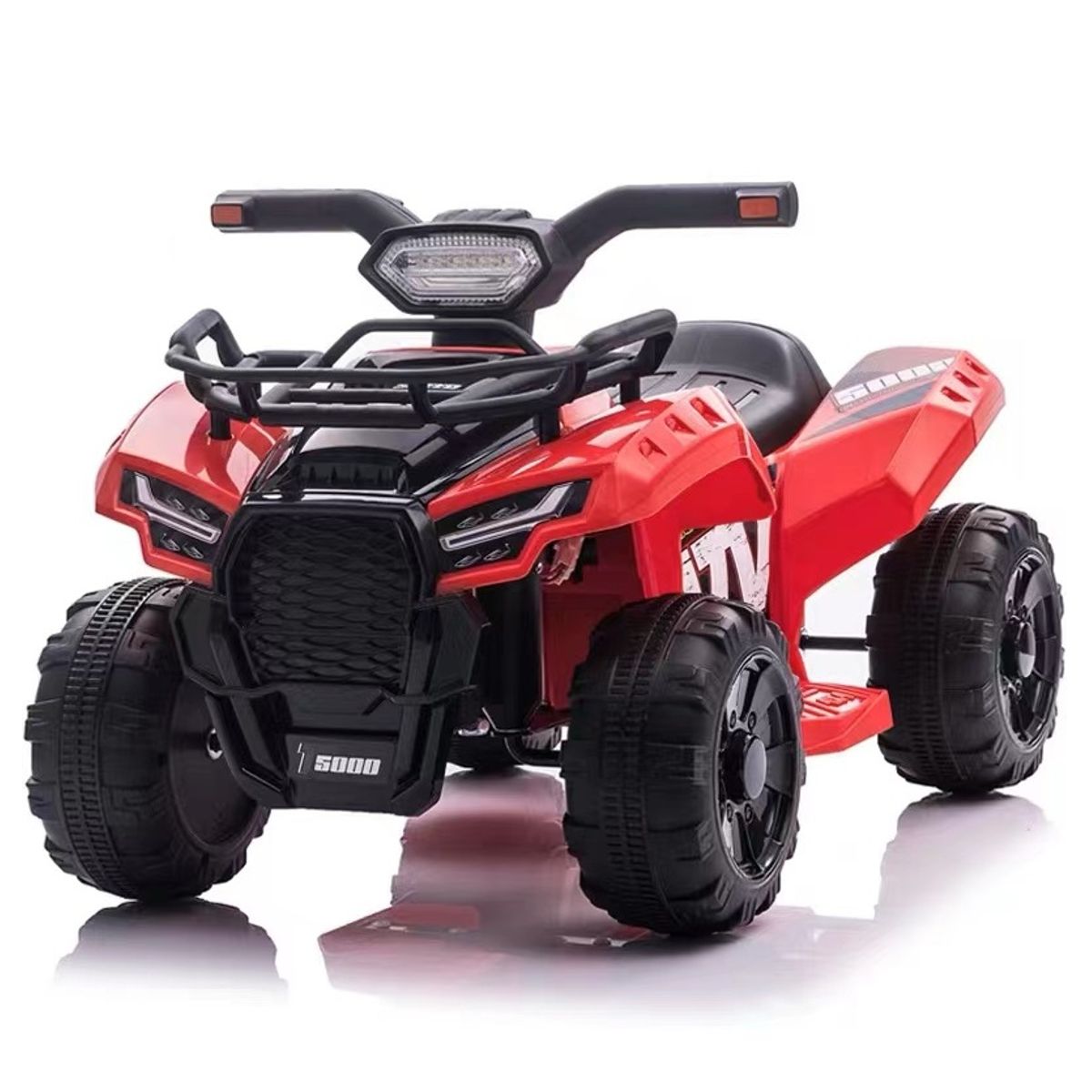 ABMTOYS - Moto a Batería 4 Ruedas Marcha adelante y atrás Roja