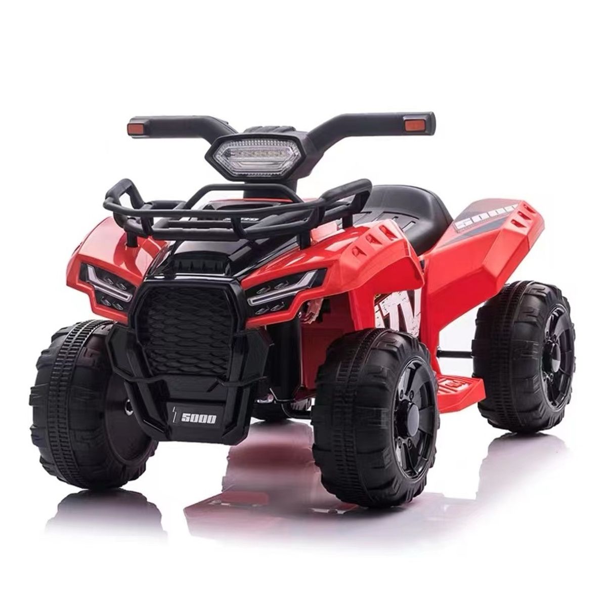 ABMTOYS - Moto a Batería 4 Ruedas Marcha adelante y atrás Roja