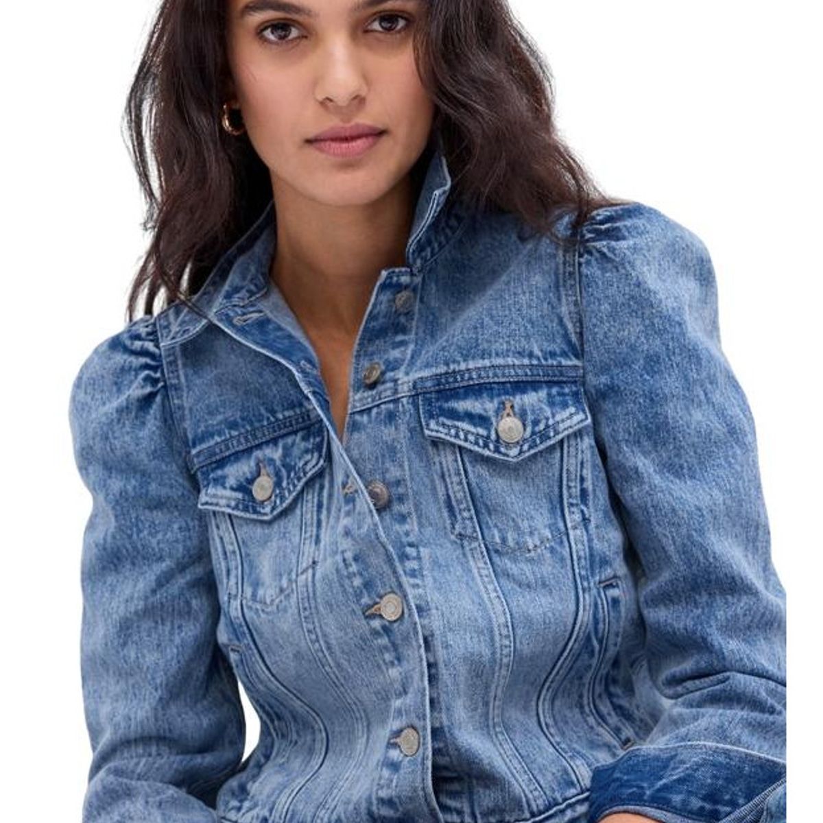 GAP - Chaqueta Denim Con Mangas Englobadas Azul GAP