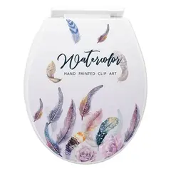 GENERICO - Tapa de Inodoro Baño WC Asiento enjoy life