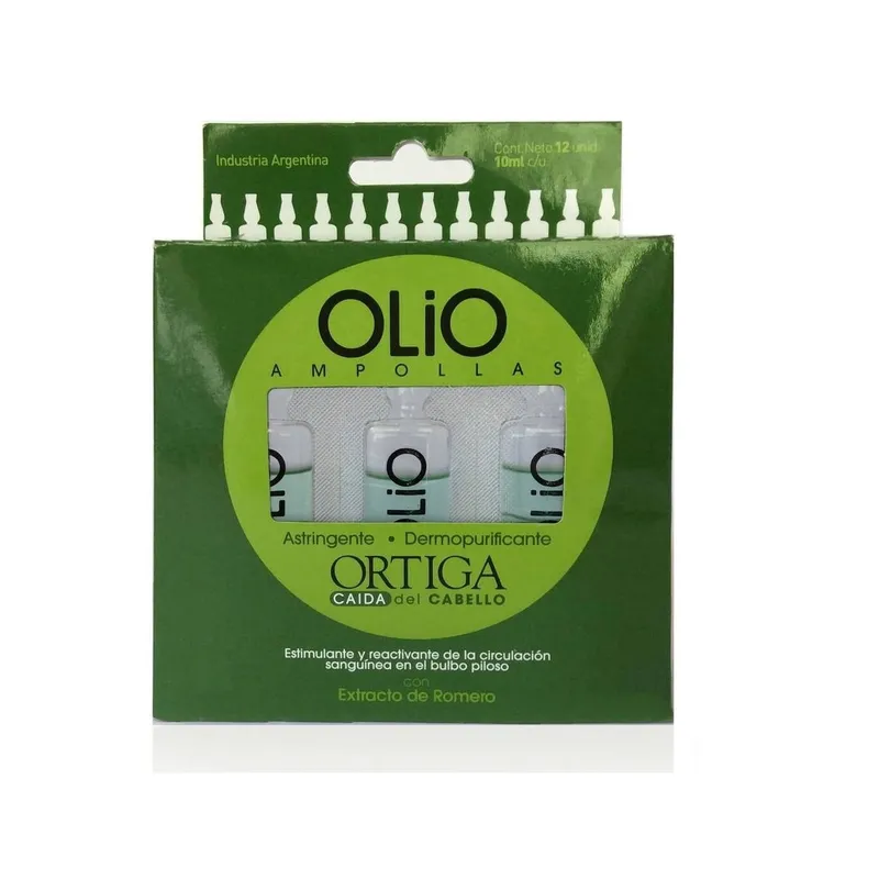 OLIO - Caja 12 Ampollas Ortiga Anti Caída OLIO