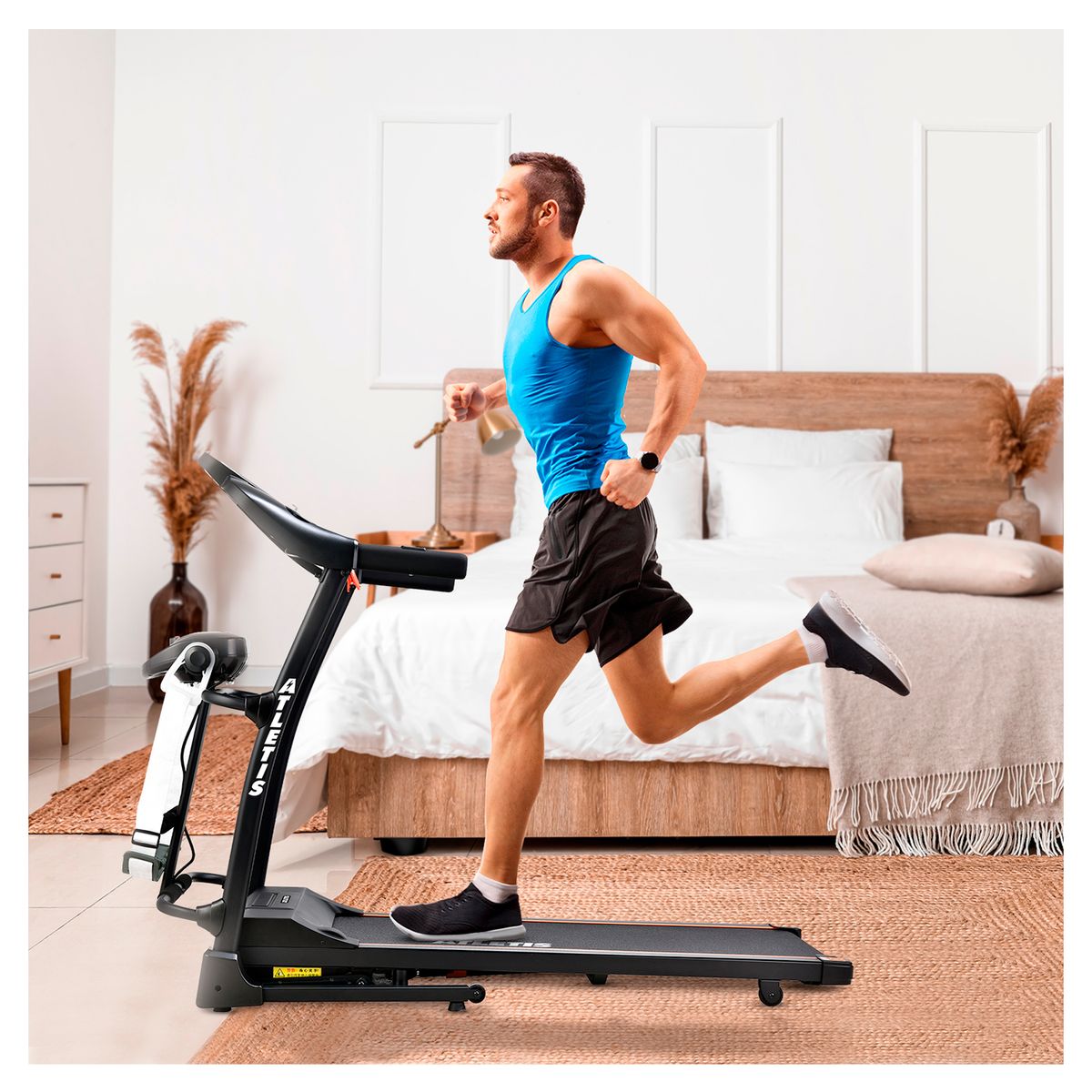 ATLETIS - Trotadora Eléctrica Ultra X600 Incl Automática Led Mp3 MF