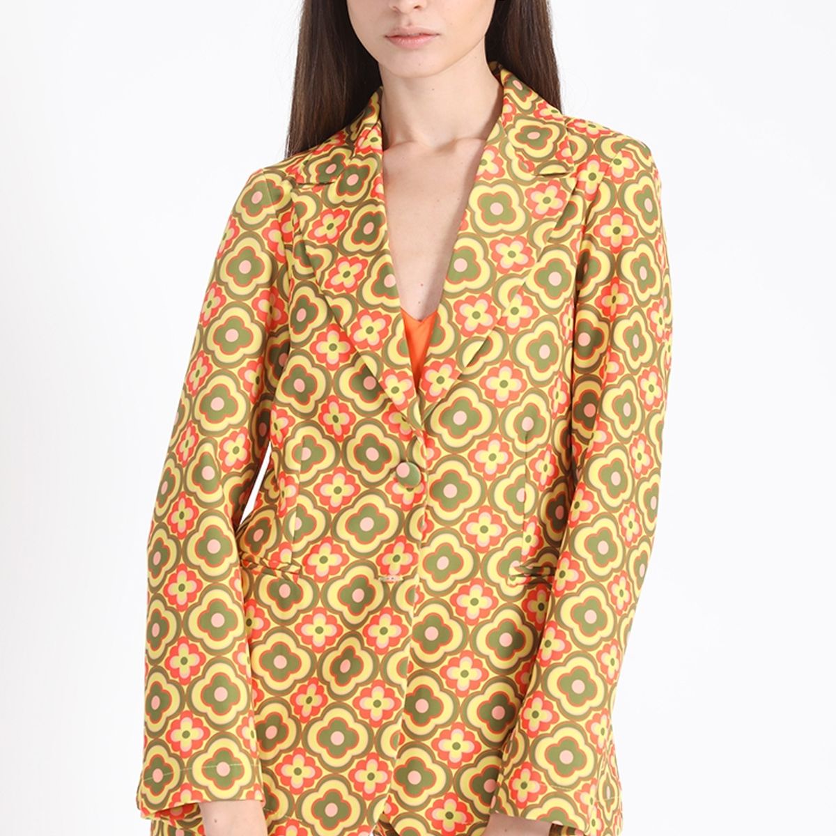 LIOLA - Blazer Estampado Verde Liola