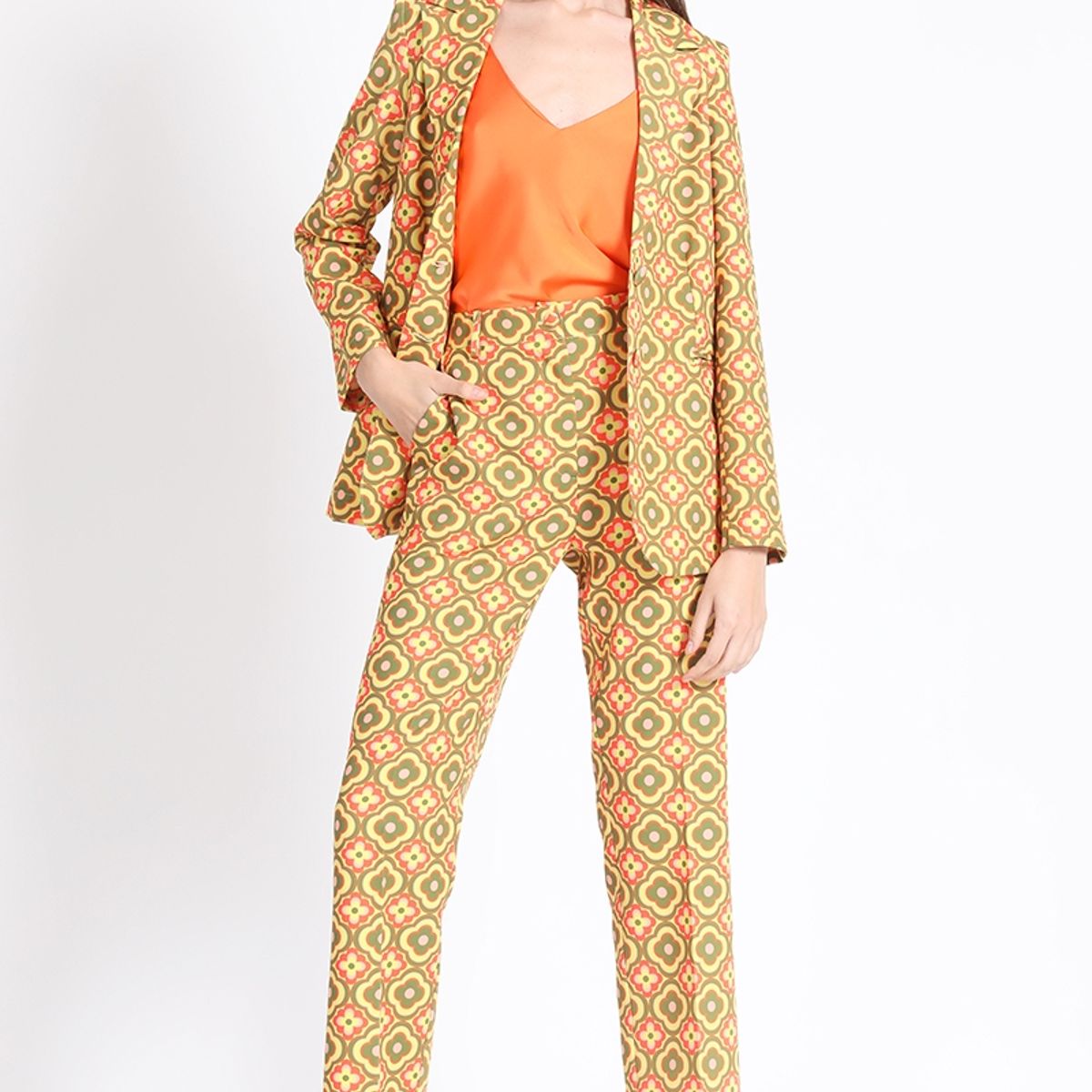 LIOLA - Blazer Estampado Verde Liola