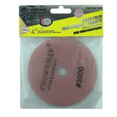 GENERICO - Disco Lija Para Pulir Marmol Granito 4 Pulgadas Crownman grano 3000
