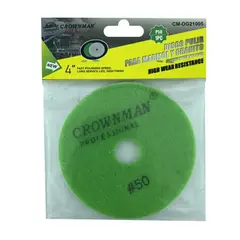 GENERICO - Disco Lija Para Pulir Marmol Granito 4 Pulgadas Crownman grano 50