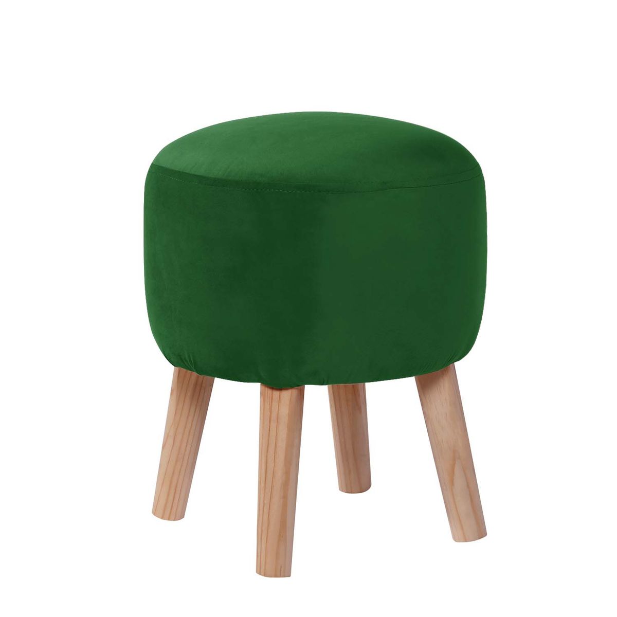LATAM HOME - POUF NANTES TELA VELVET VERDE