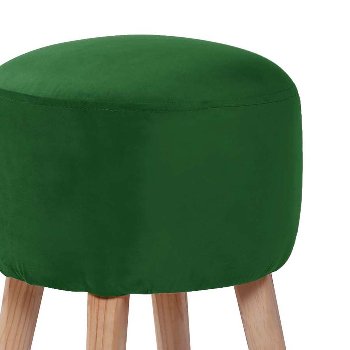 LATAM HOME - POUF NANTES TELA VELVET VERDE