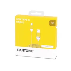 OEM - Cable Tipo-C Acordonado 1M Pantone MultiPlataformas Amarillo