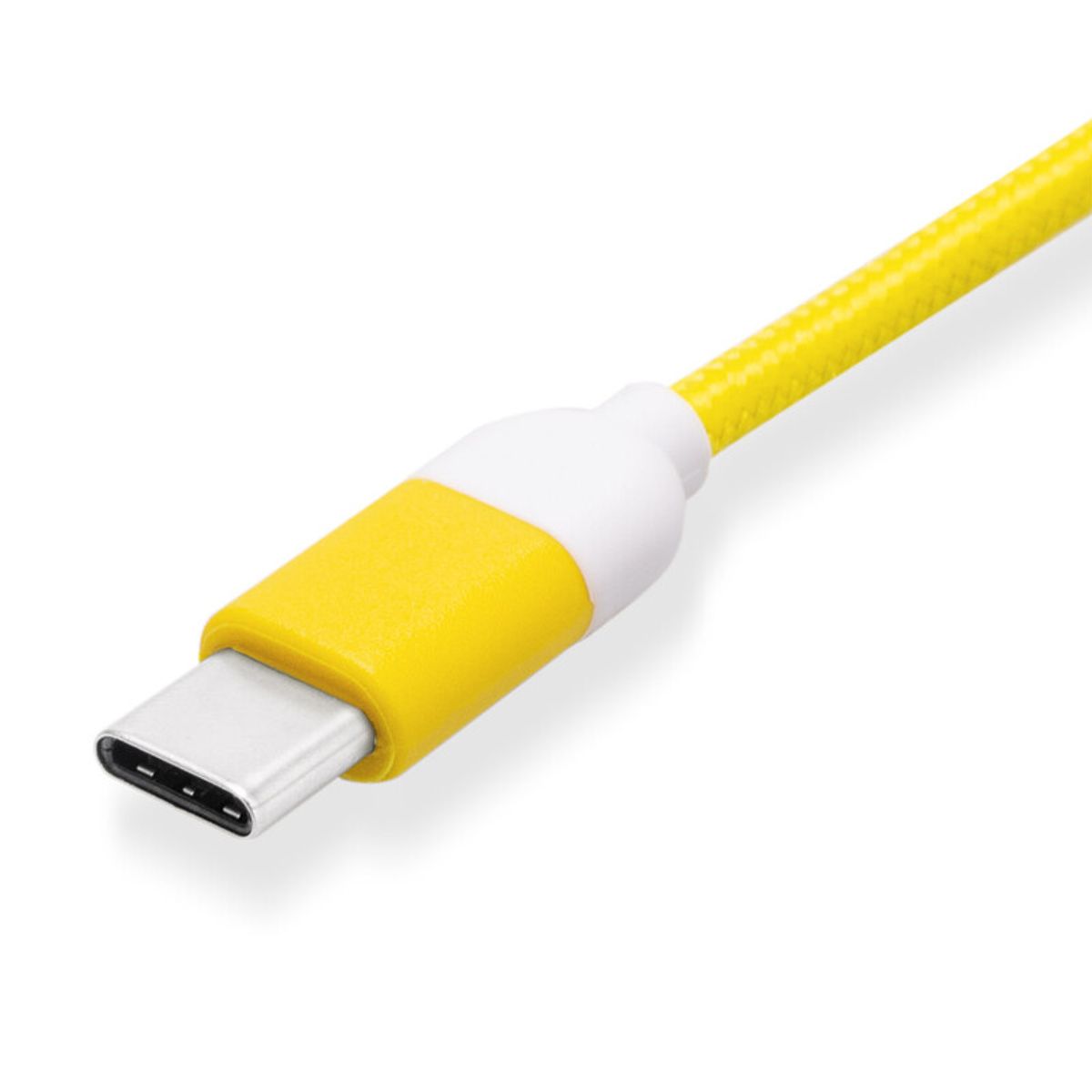 OEM - Cable Tipo-C Acordonado 1M Pantone MultiPlataformas Amarillo