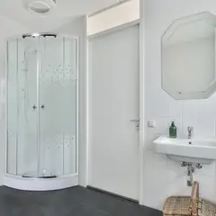 JOYTEK - Shower Door 80x80cm 5mm Mampara Curva INCLUYE RECEPTÁCULO