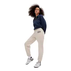 GAP - Pantalón De Buzo Logo Beige
