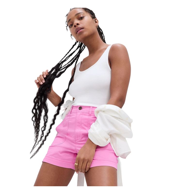 GAP - Short Friend Tiro Medio Fucsia GAP