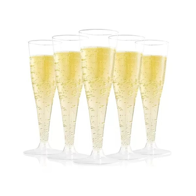 GENERICO - 10 Copas De Champagne Copa Acrilico Copas Champaña 5oz/162ml