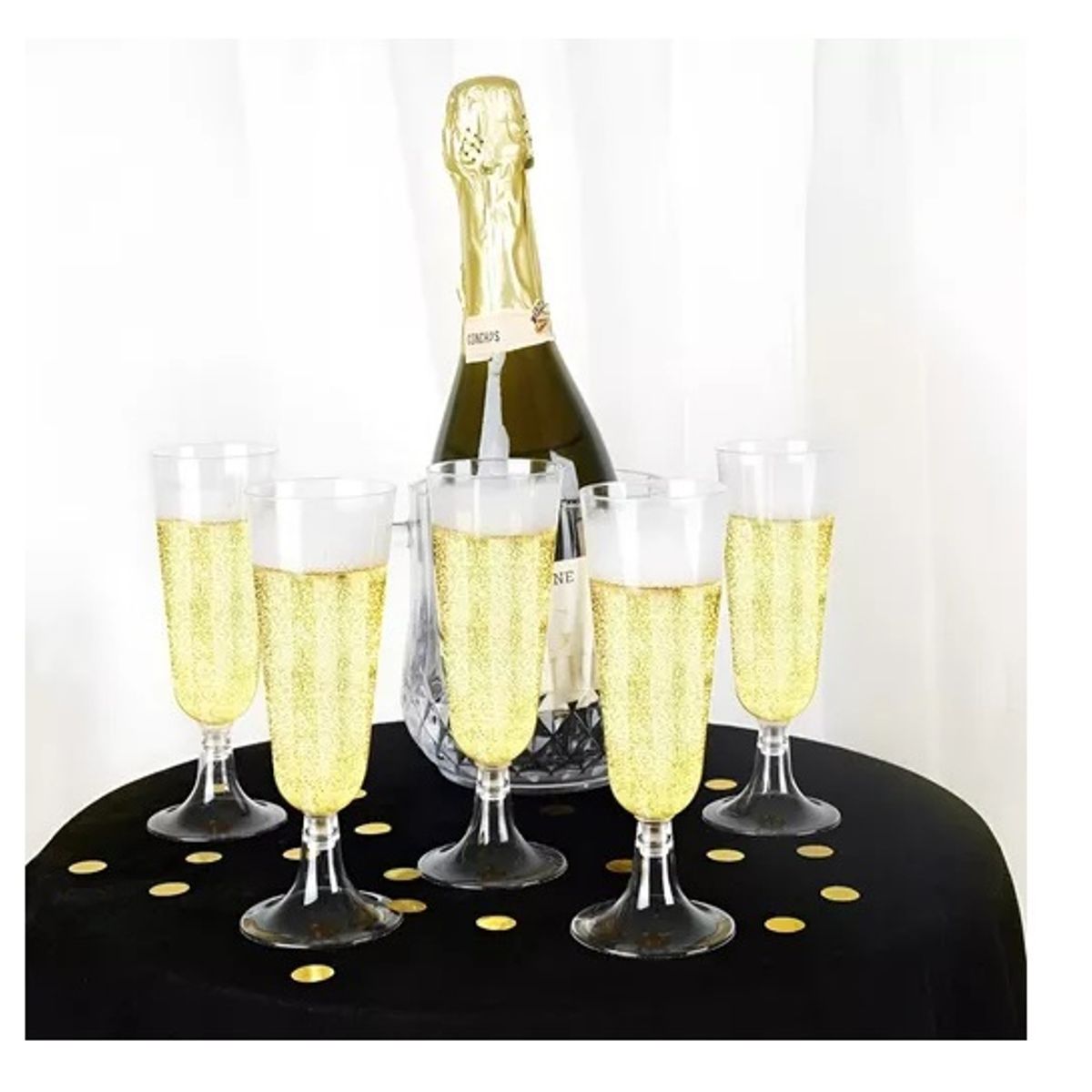 PASTELERIUS - 10 Copas De Champagne Copa Acrilico Copas Champaña copas acrílica  champagne 5oz/162ml PASTELERIUSCL