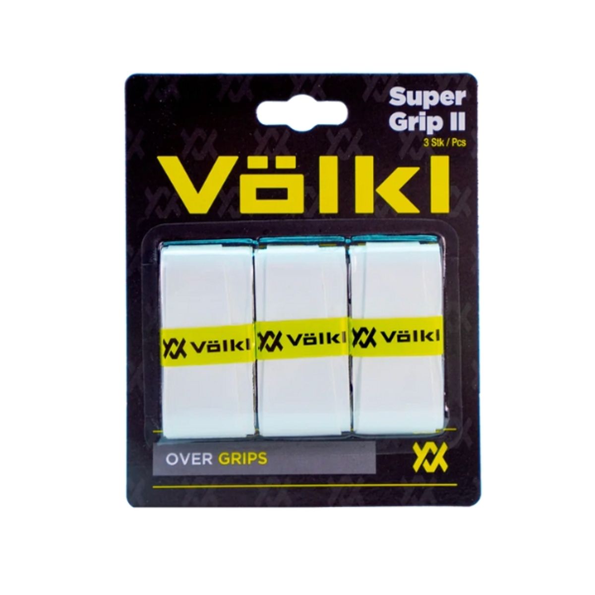 VOLKL - Overgrip Super II Völkl Blanco para Tenis 3 unidades