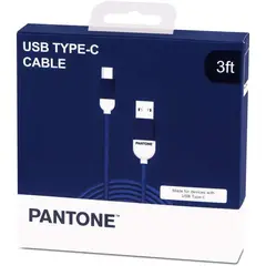 OEM - Cable De Datos Type-C Reforzado 1M Pantone Android Auto Blue - Negro