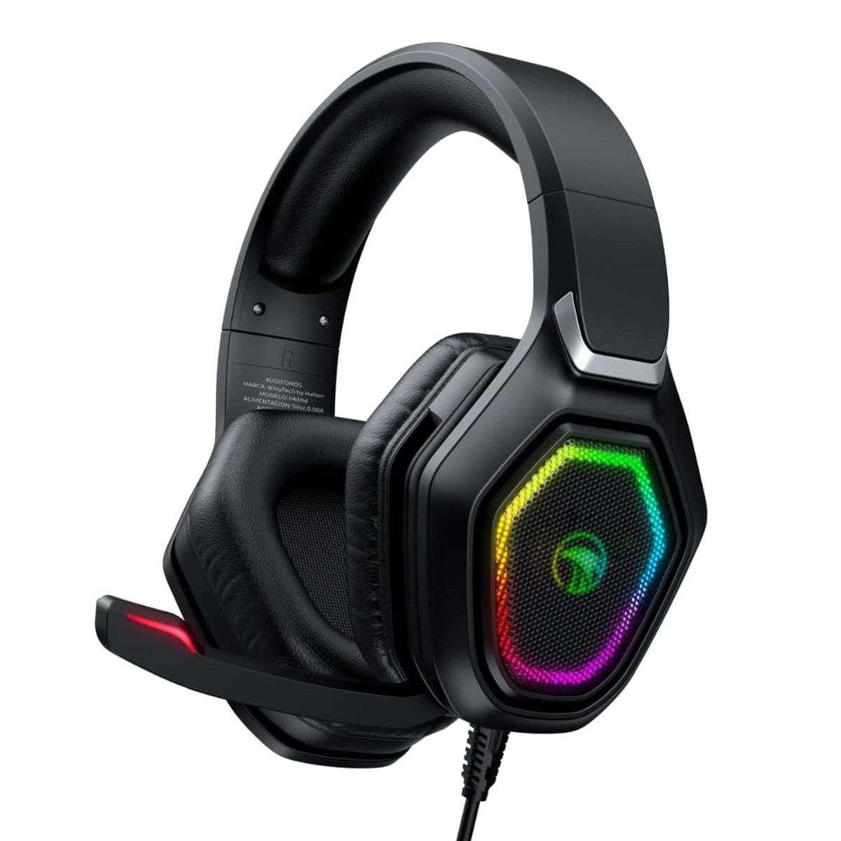 NJOY TECH - Audífonos Gamer NjoyTech con Micrófono e Iluminación RGB