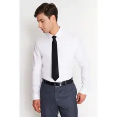 MAVIANNI - Camisa Formal Colección Slim Dobby Blanco