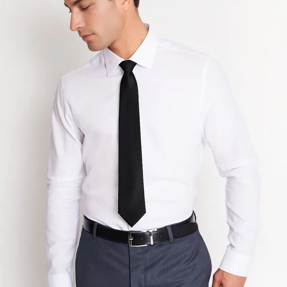MAVIANNI - Camisa Formal Colección Slim Dobby Blanco
