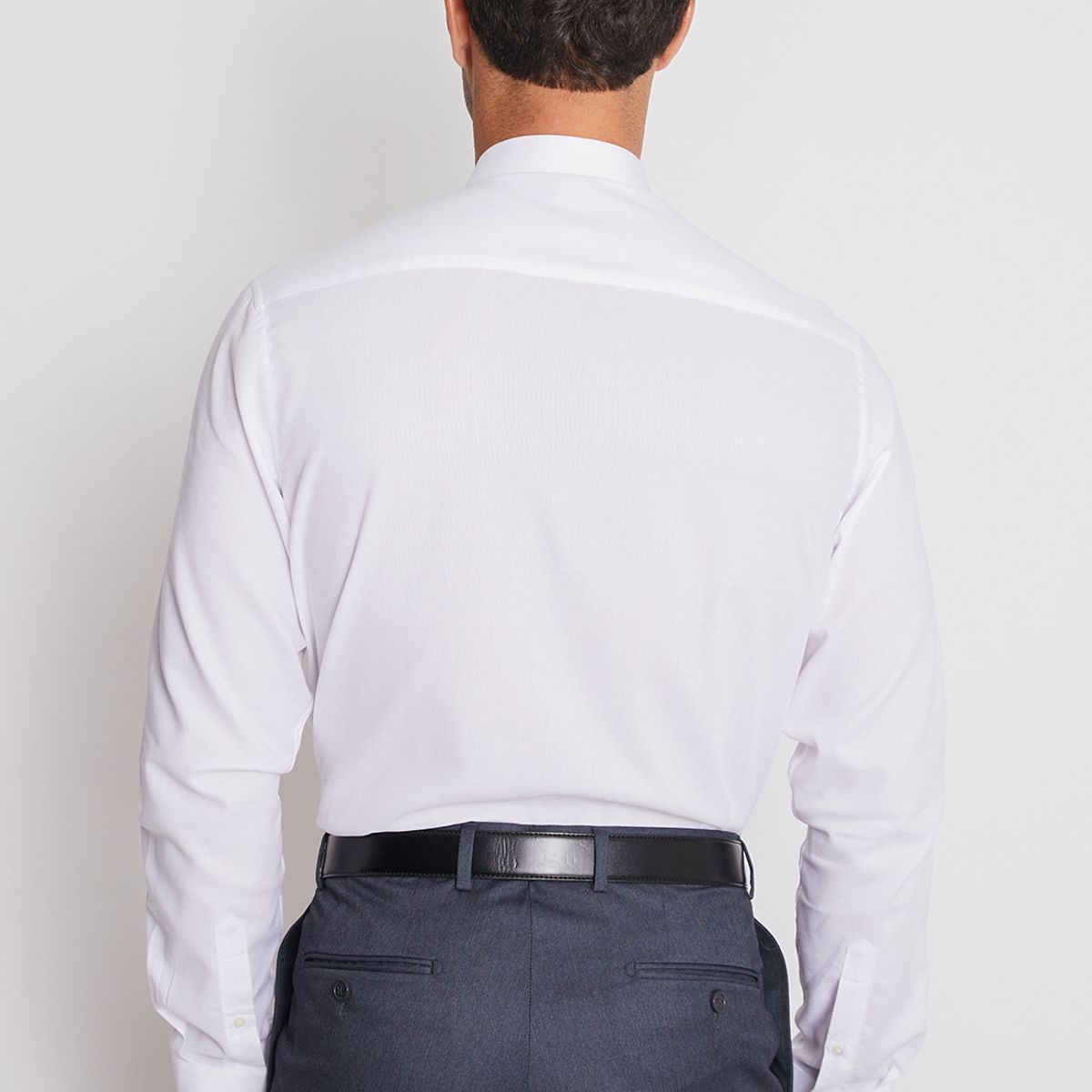 MAVIANNI - Camisa Formal Colección Slim Dobby Blanco