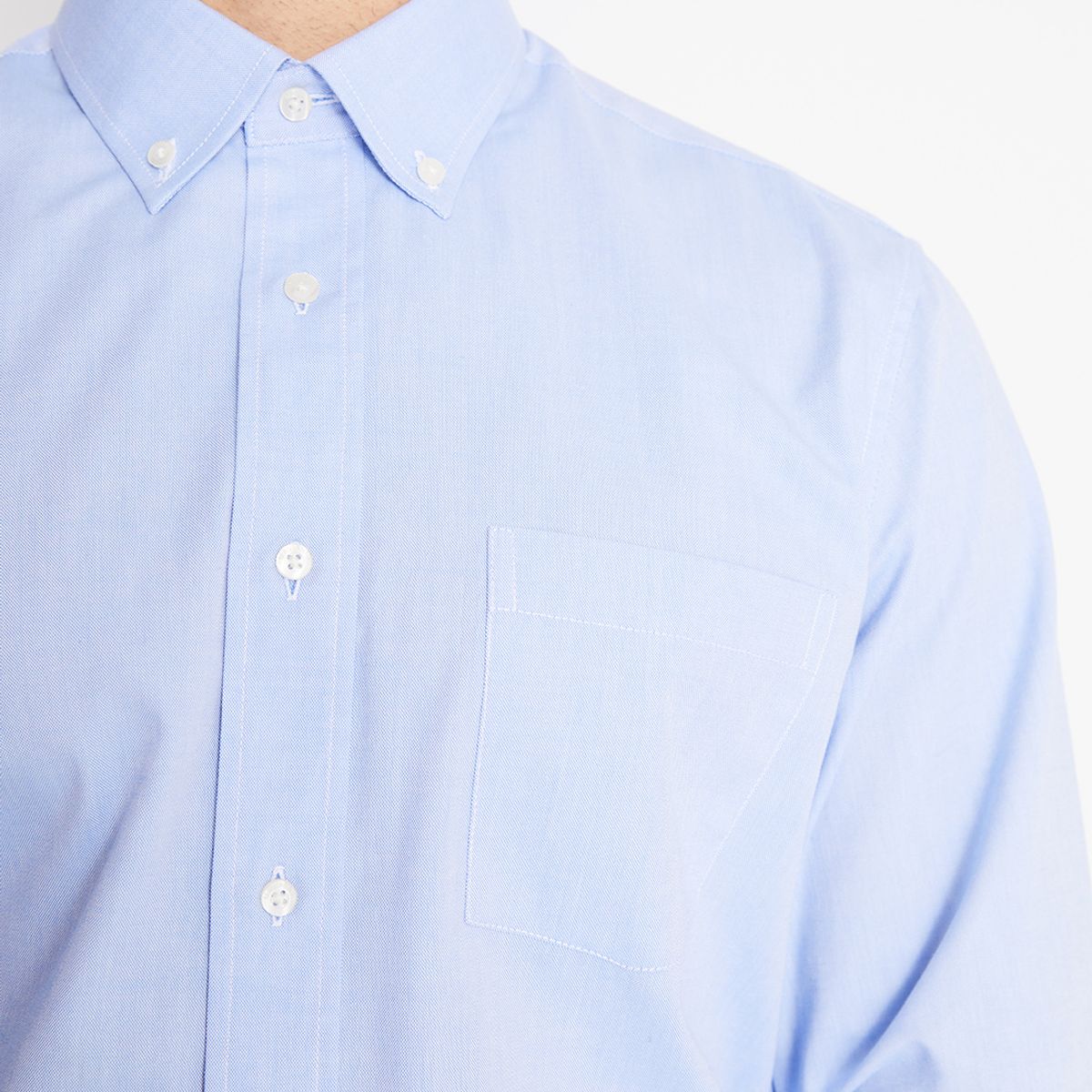 MAVIANNI - Camisa Formal Hombre Regular Oxford Celeste Mavianni