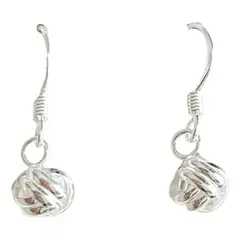 GENERICO - Aros De Dama Modelo Colgante Nudo En Plata Italiana Ley 925