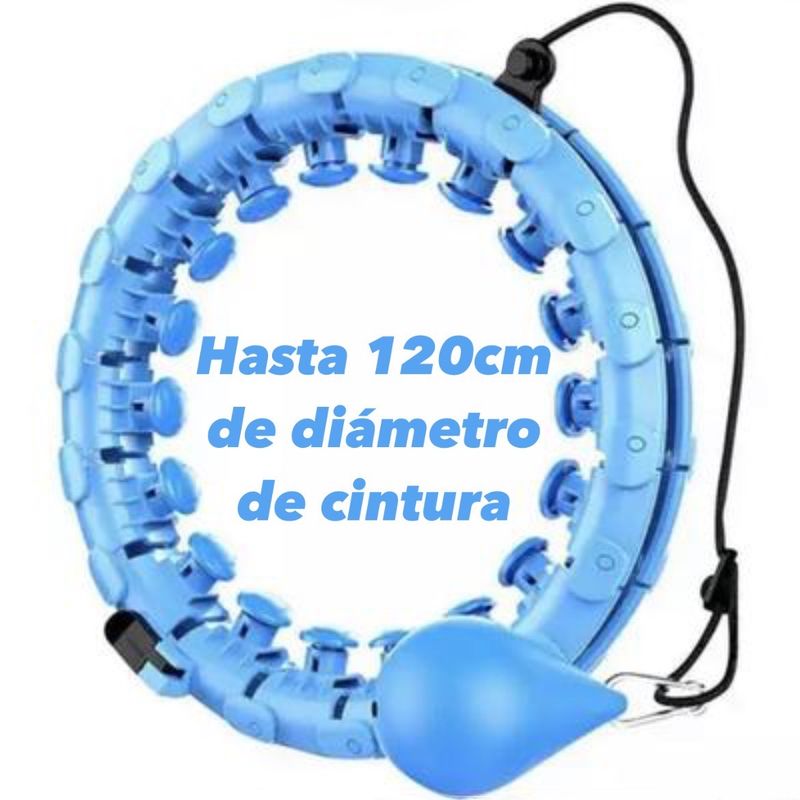 GENERICO - Aro Smart Hula Hoop con Masajeador Ajustable Hasta 120cm